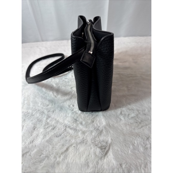 Calvin Klein Adeline Crossbody Bag Black W/ Silver Accents - Picture 4 of 7